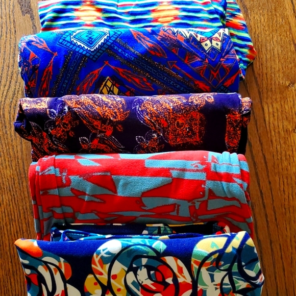 5 Pk Lularoe Tc Leggings - Picture 1 of 8